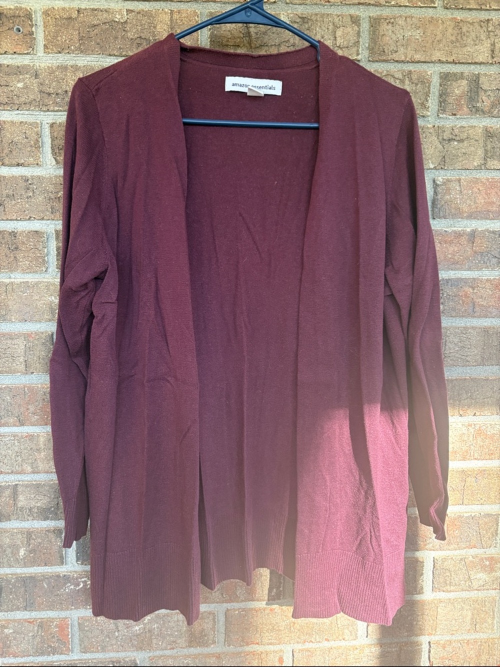 Amazon Essentials Women’s Open-Front Cardigan - Burgundy Wine